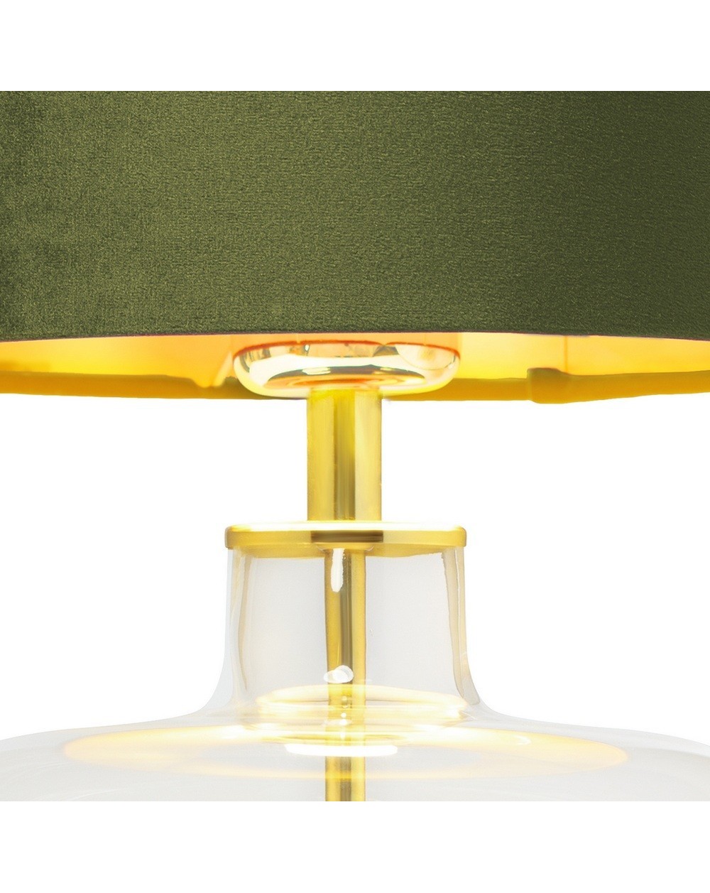 LORA - Lampa stołowa oliwkowa