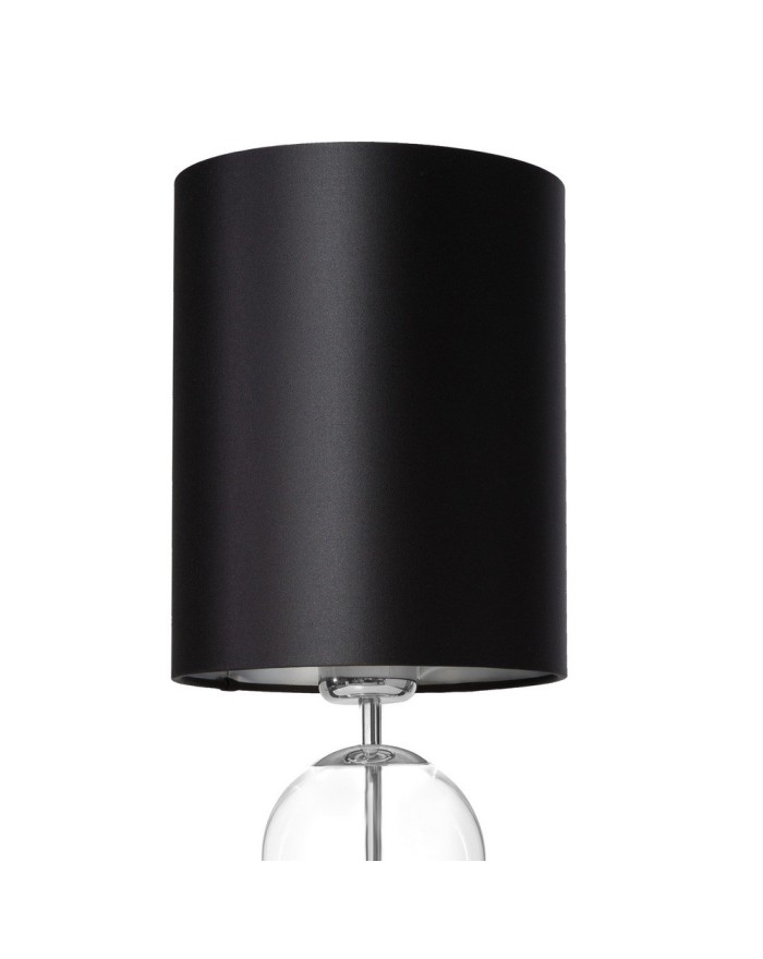 ZOE - Lampa stołowa srebrna czarna