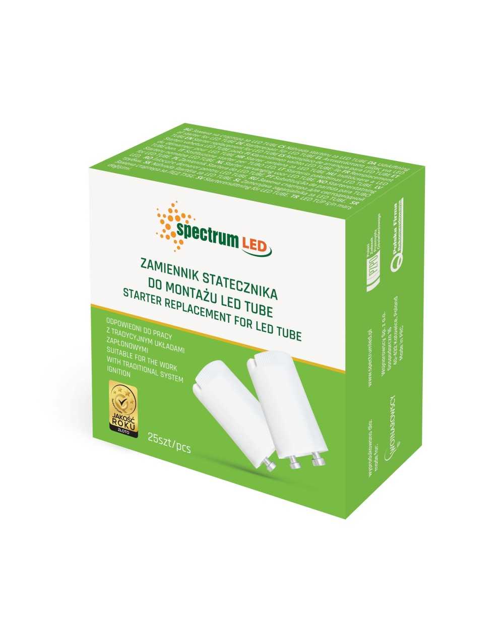 Zamiennik startera do LED TUBE jednostronnie zasilany SPECTRUM WOJ+04063