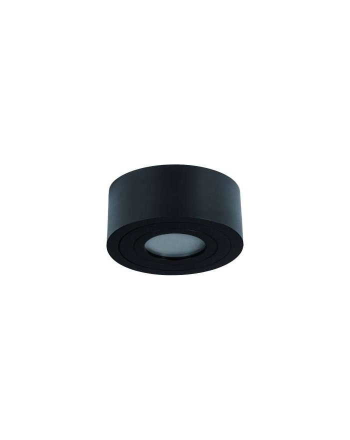 Lampa sufitowa / natynkowa Rullo Nero mini IP44 - Orlicki Design czarna, okrągła, ledowa do łazienki i kuchni