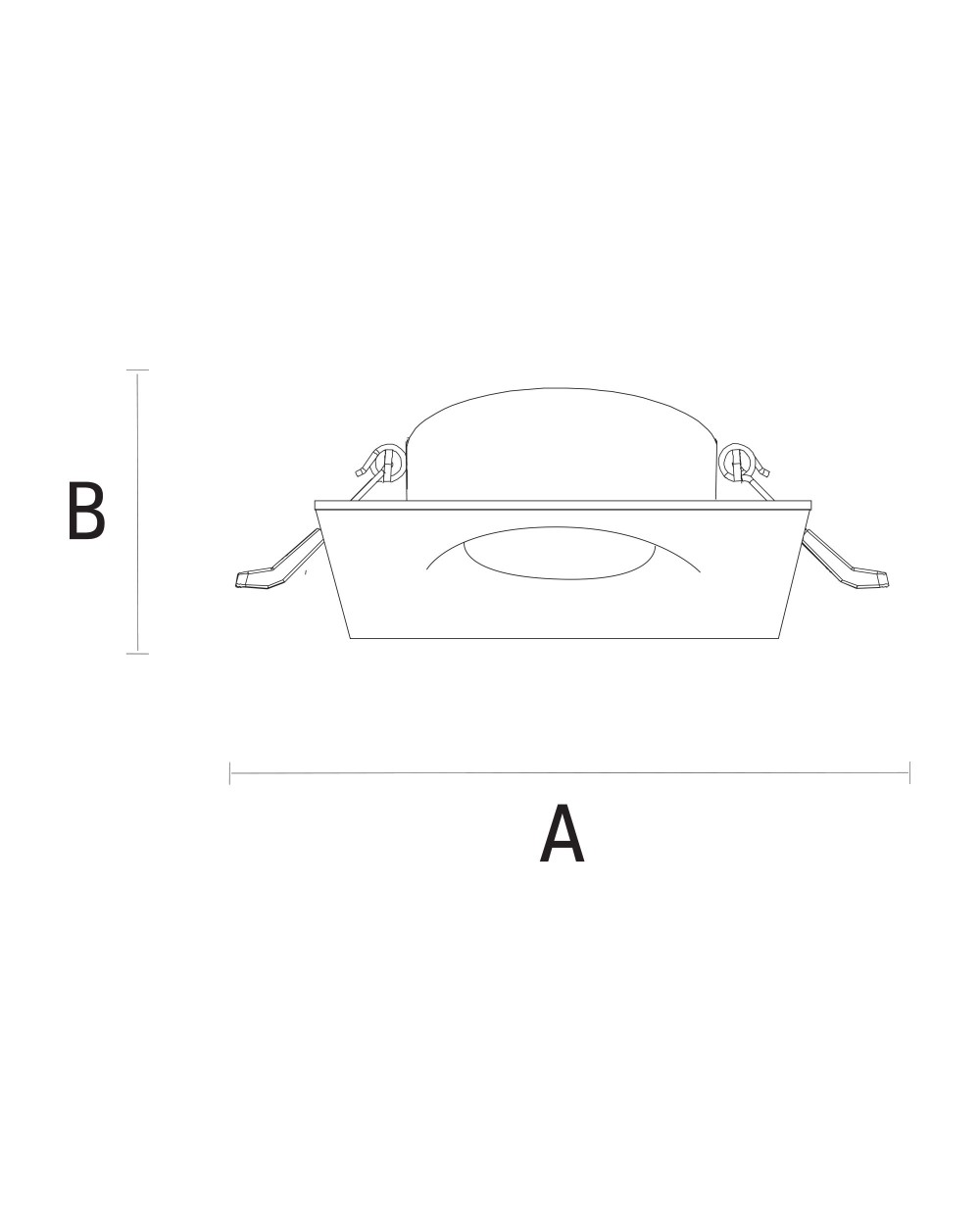 Oprawa sufitowa FIALE V GU10 OCZKO GU10 250V IP20 85x85x35mm BIAŁY kwadrat. - Spectrum LED Oświetlenie wewnętrzne SLIP001010