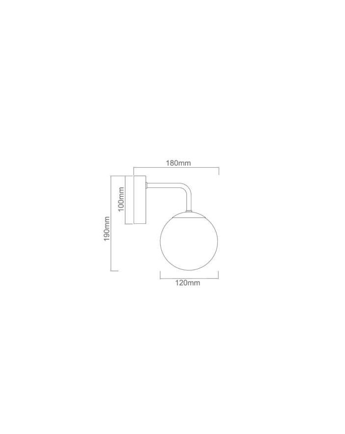 Kinkiet Bao Parette Gold IP44 metalowa nowoczesna - Orlicki Design oprawa ścienna do łazienki i pokoju