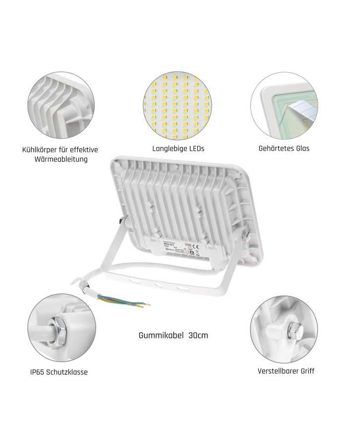 Naświetlacz NOCTIS LUX 2 NAŚWIETLACZ 30W WW 230V IP65 120x160x28mm BIAŁY - Spectrum LED Oświetlenie zewnętrzne SLI029043WW