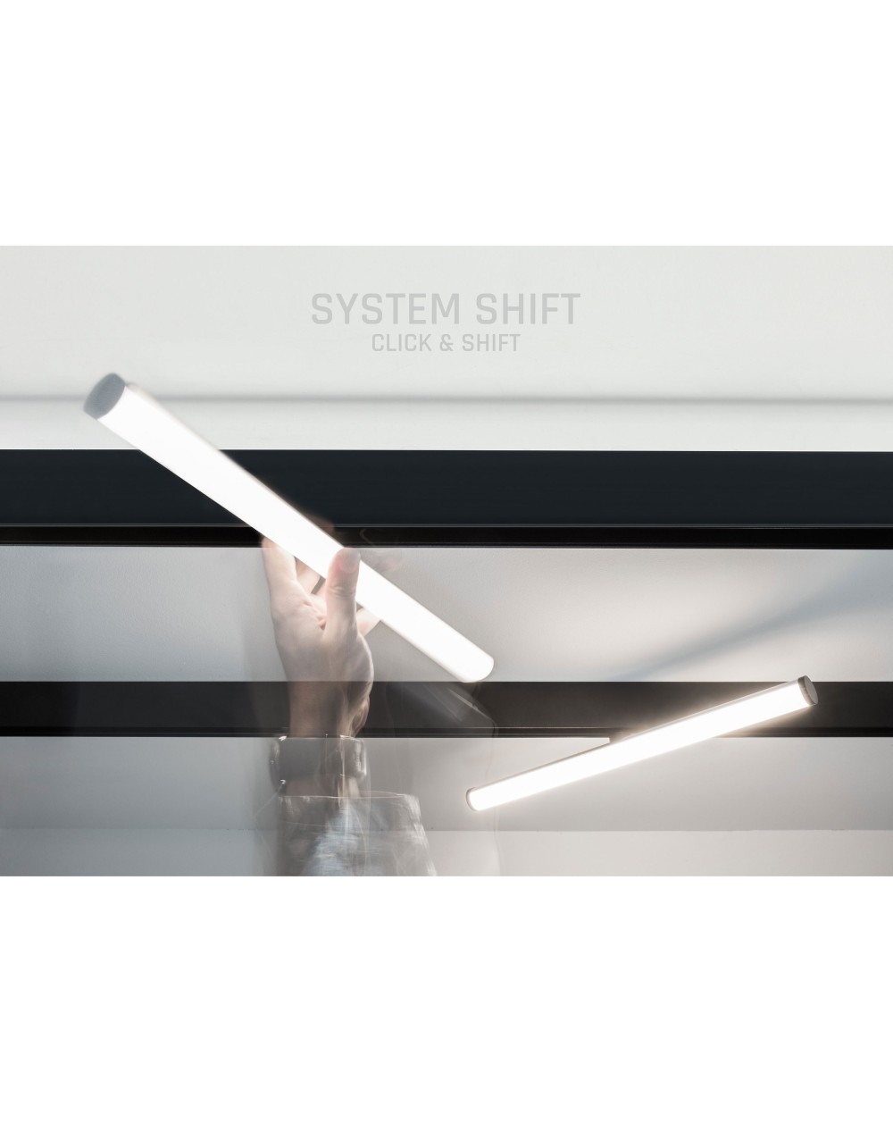 SYSTEM SHIFT - BEAM oprawa na szynoprzewód 28x400x75mm 12W 150st czarny 5 lat gw. WLD+40007
