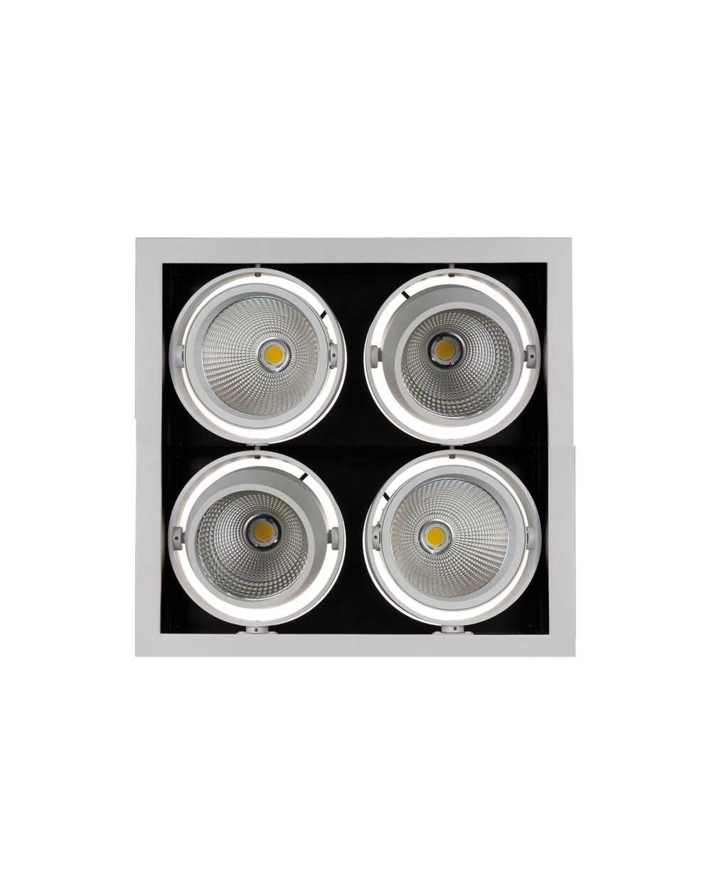 MODERN-DAY 4x1LED COB CITIZEN 40st 230V 4x27W IP20 WW DOWNLIGHT SQUARE + zasilacz SLI015013WW_230V