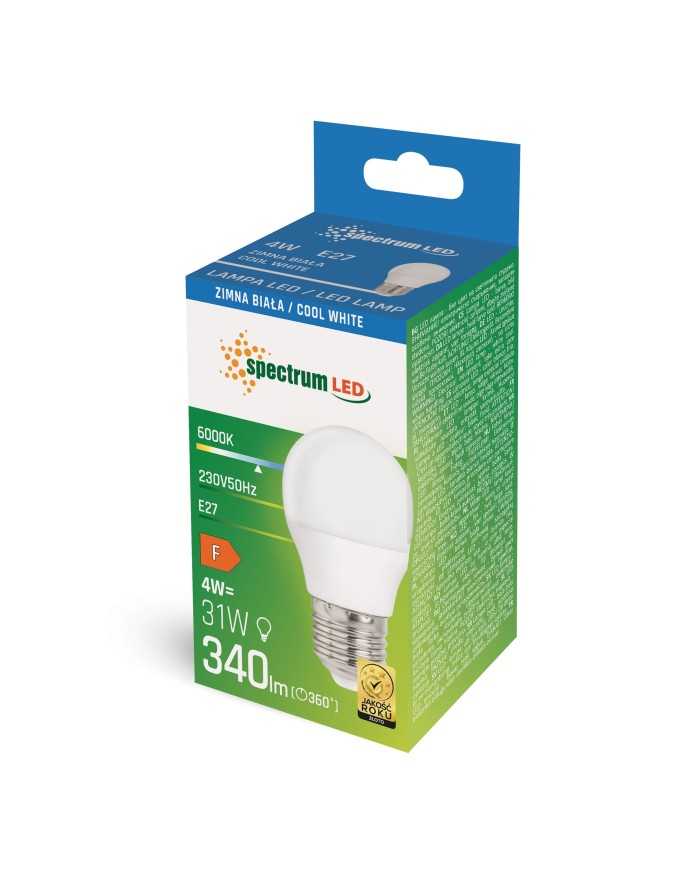 LED KULKA E-27 230V 4W CW...