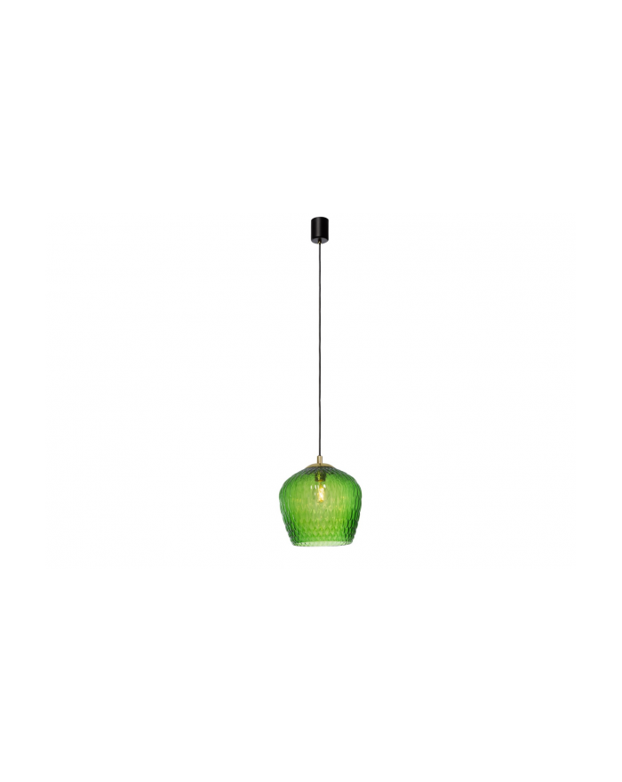 VENUS 1 lampa wisząca  nowoczesna szklana - Kaspa zielony klosz i złoto