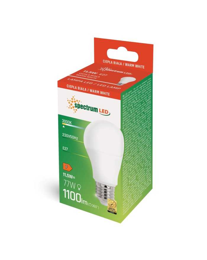 LED GLS E-27 230V 11,5W WW SPECTRUM + WOJ+13910_220ST