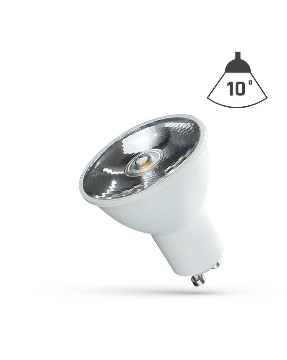 LED GU10 230V 6W SMD 10st NW z soczewką SPECTRUM WOJ+14104