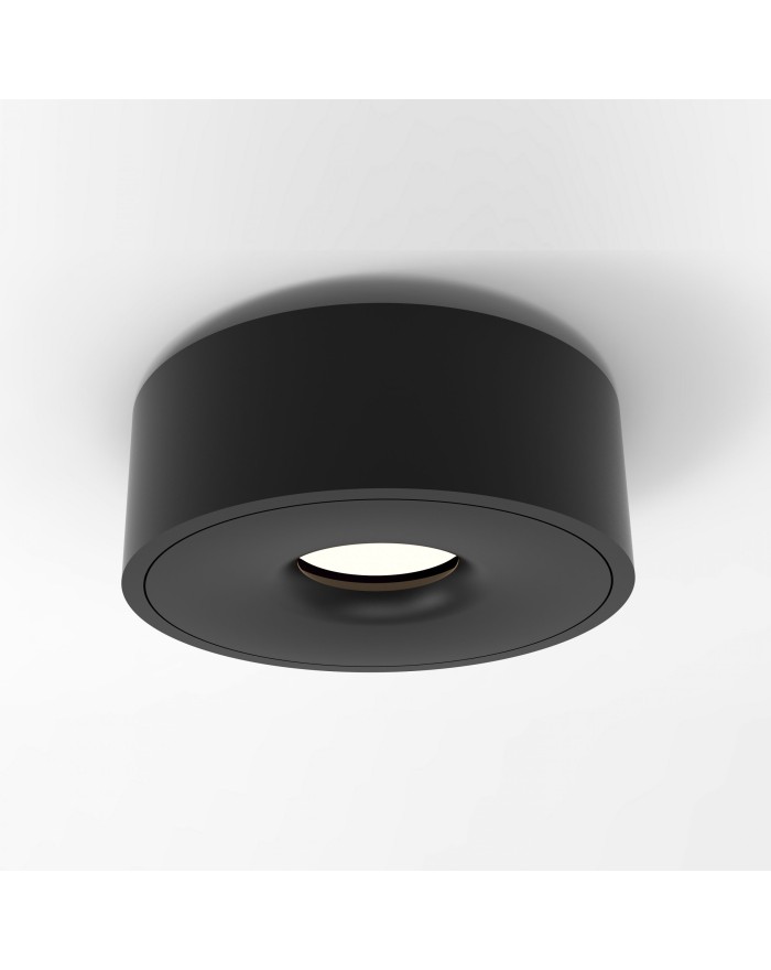 Natynkowa lampa sufitowa ROLL LED NT - Mistic oprawa czarna do łazienki IP54