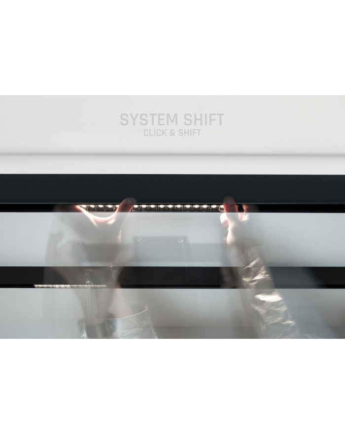 SYSTEM SHIFT - GRID S oprawa na szynoprzewód 204x23x42mm 12W 35st czarny 5 lat gw. WLD+40011