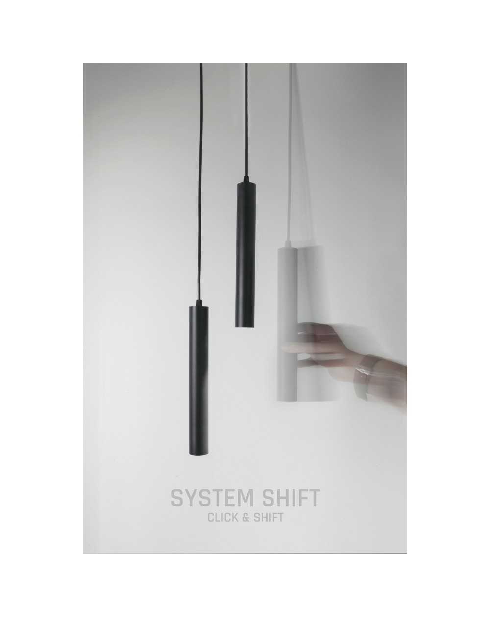 SYSTEM SHIFT - HANGIT oprawa zwis na szynoprzewód 40x297 (935mm kabel) 12W 25st czarny 5 lat gw. WLD+40006