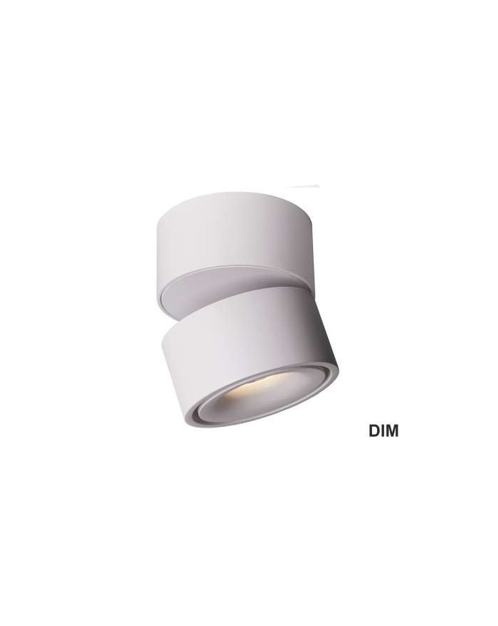 Reflektor lampa sufitowa BROKEN LED DIM - Mistic Lighting oprawa natynkowa okrągła ruchoma z regulowanym kątem nachylenia
