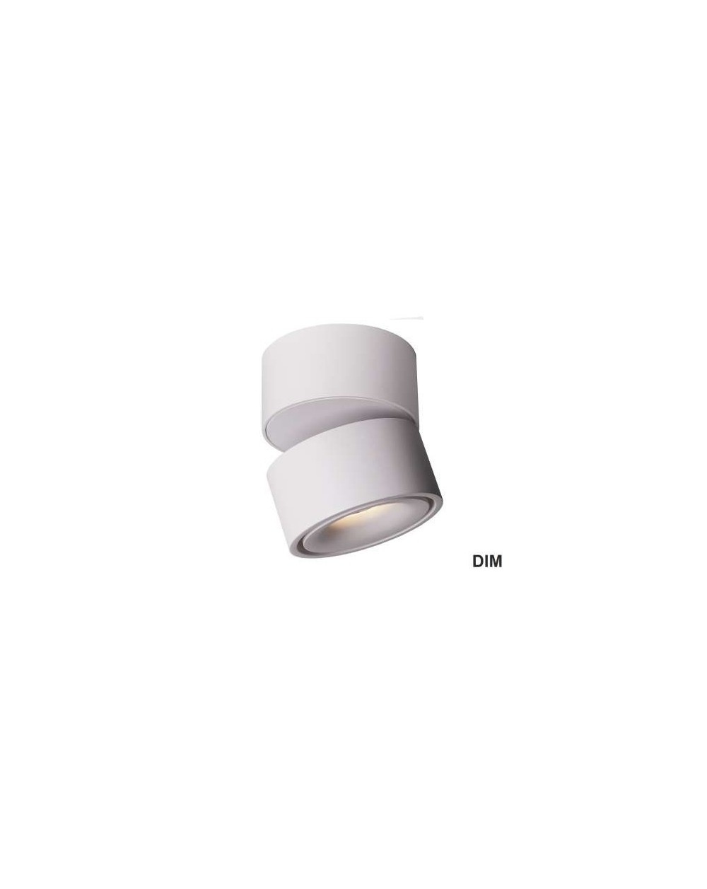 Reflektor lampa sufitowa BROKEN 14W LED DIM - Mistic Lighting oprawa natynkowa okrągła ruchoma z regulowanym kątem nachylenia