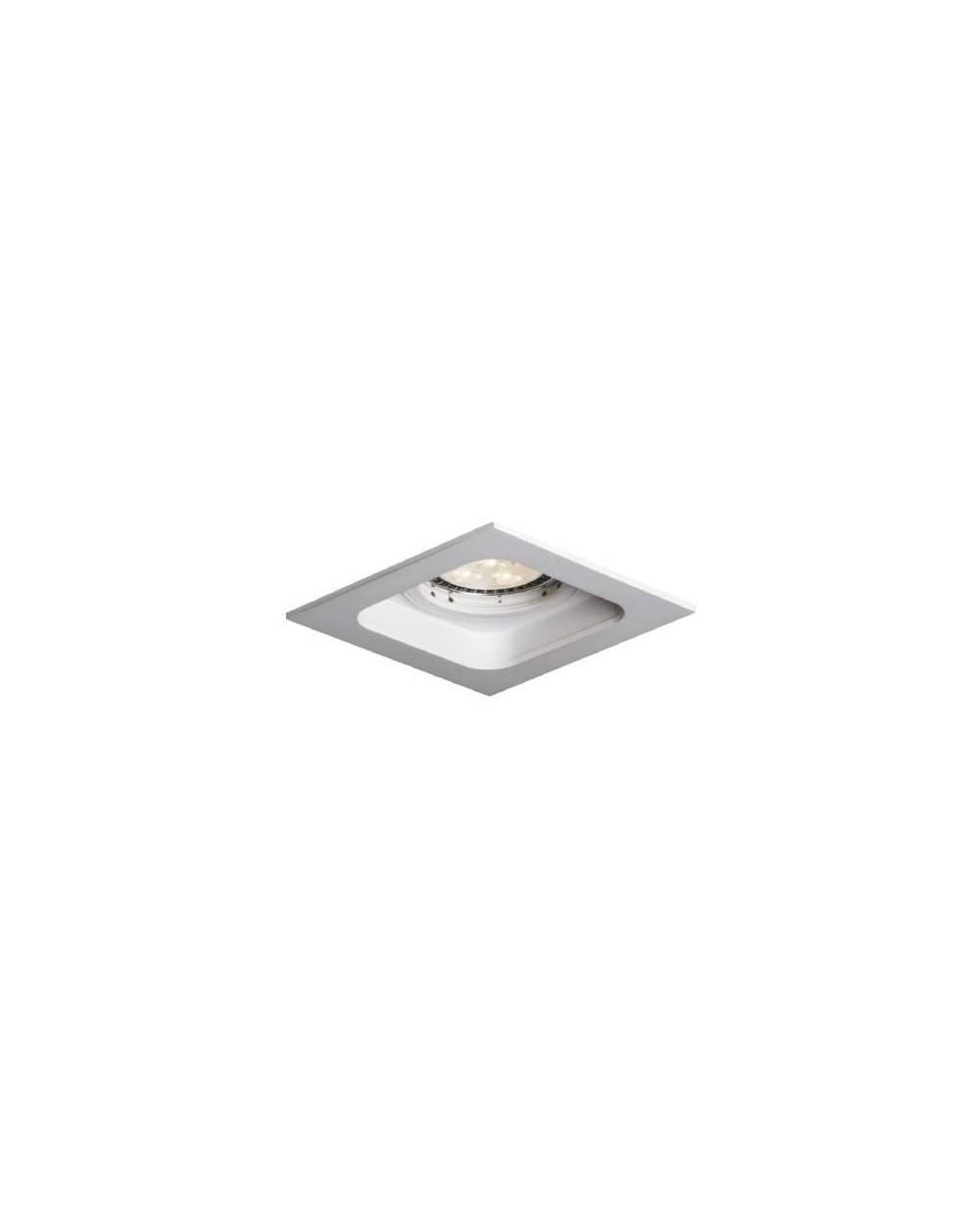 Lampa sufitowa Quad QR111 WP - Mistic Lighting oprawa wpuszczana kwadratowa typu downlight do zabudowy w sufitach biały mat 