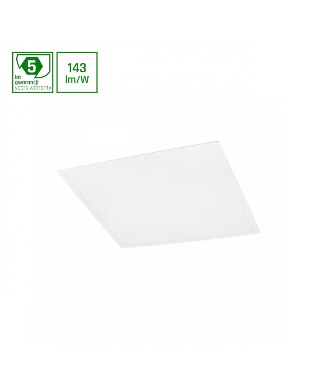 ALGINE PANEL BACKLIGHT 30W NW 230V 120st IP20 600x600x28 BIAŁY 5 lat gwarancji SLI035055NW_PW