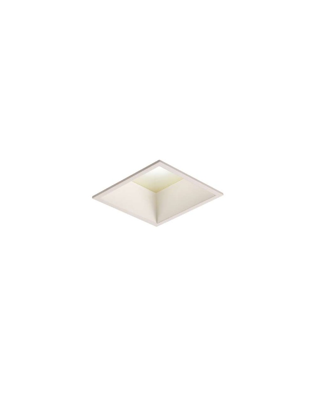 Lampa sufitowa miniSQUARE WP IP44 - Mistic Lighting oprawa wpuszczana kwadratowa typu downlight do zabudowy w sufitach biała 