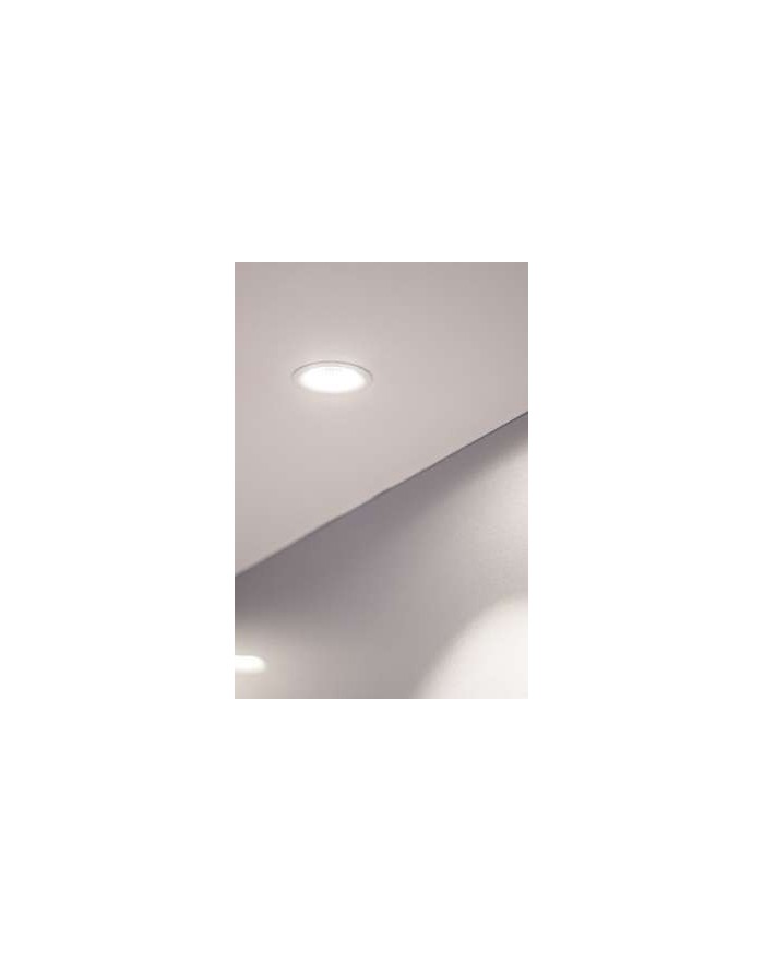 Lampa sufitowa EYEROUND 6W WP IP44 - Mistic Lighting oprawa wpuszczana okrągła typu downlight do zabudowy w sufitach biała  