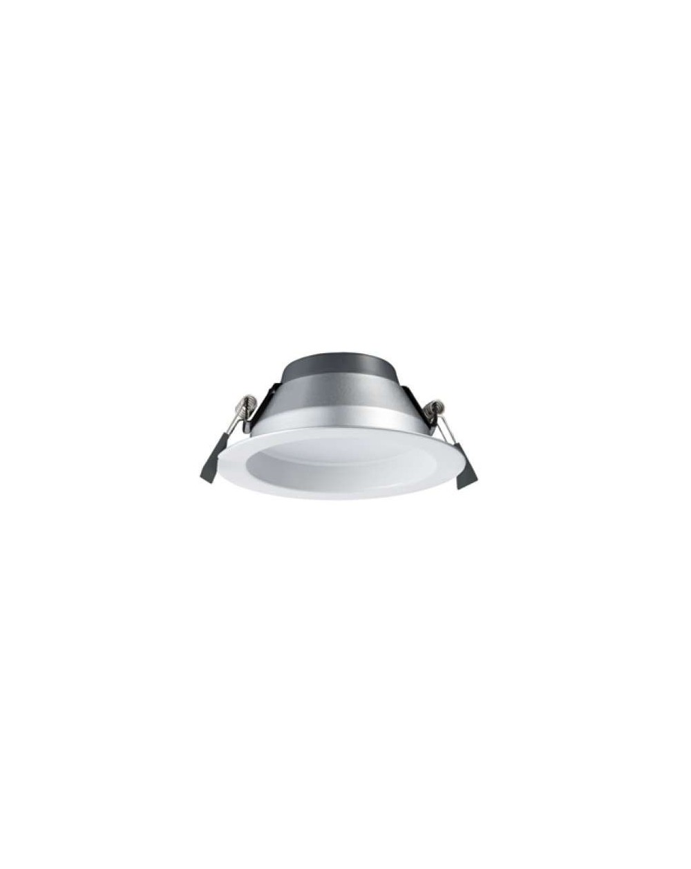 Lampa sufitowa ECOEYE 40W WP IP44 - Mistic Lighting oprawa wpuszczana okrągła typu downlight do zabudowy w sufitach biała   