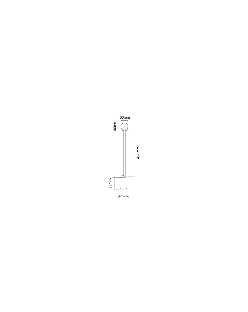 Lampa sufitowa Tuka Bianco L  / tuba reflektor / - Orlicki Design w kolorze białym lampa natynkowa regulowana