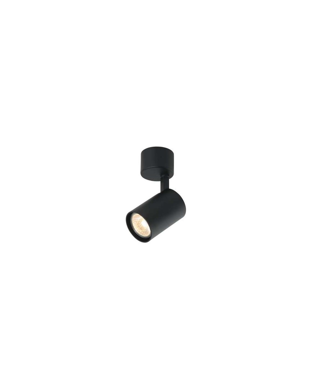 Lampa sufitowa Tuka Nero / tuba reflektor / - Orlicki Design w kolorze czarnym lampa natynkowa regulowana