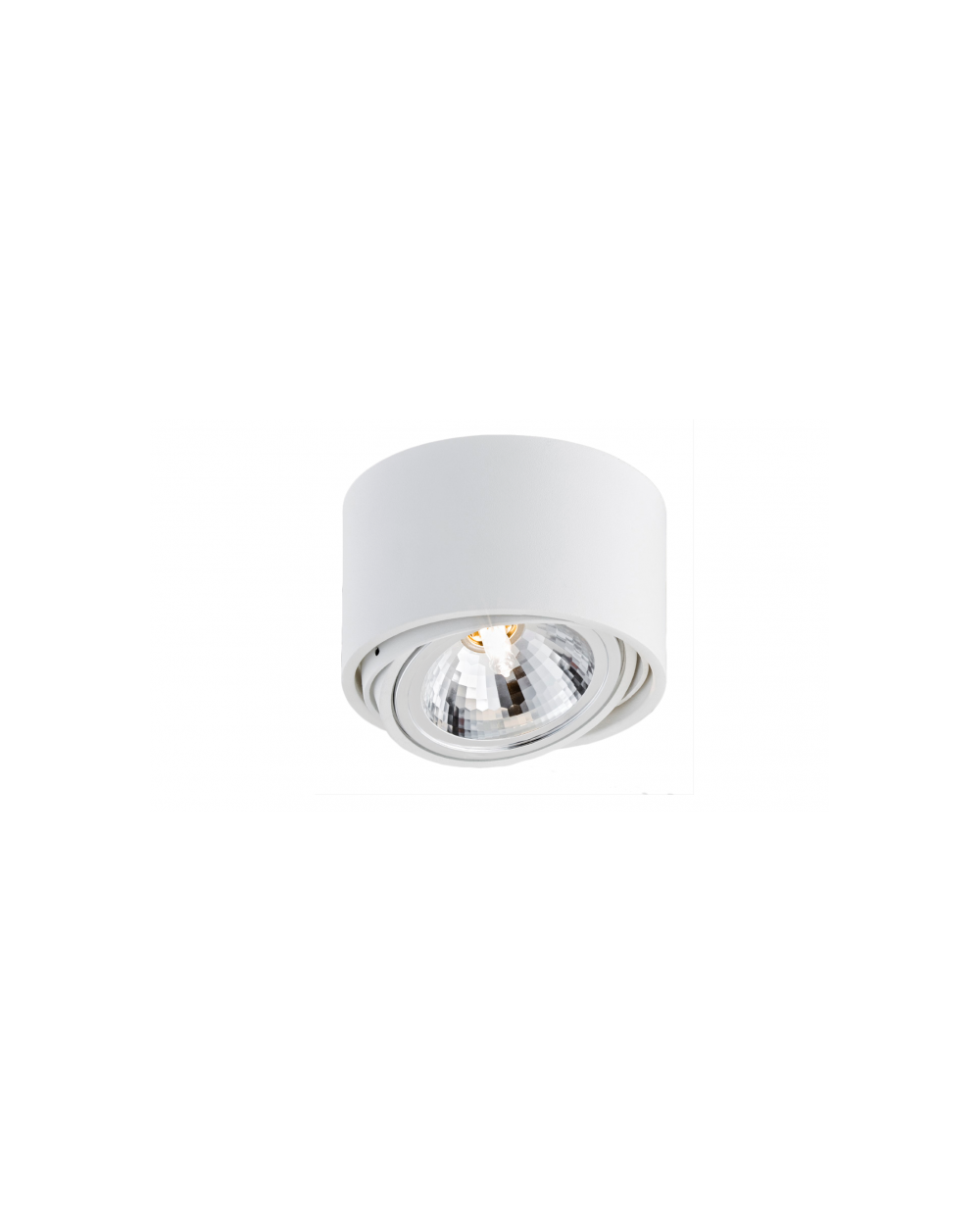 Oprawa natynkowa LUMOS 1 w kolorze białym - Kaspa lampa sufitowa w kształcie cylindra