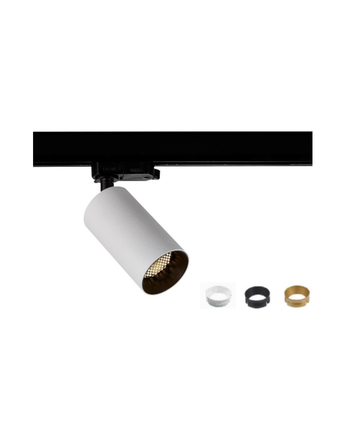 Reflektor szynowy MOB Track 9W DIM LED biały mat - Mistic Lighting oprawa techniczna do montażu w szynach lub na suficie