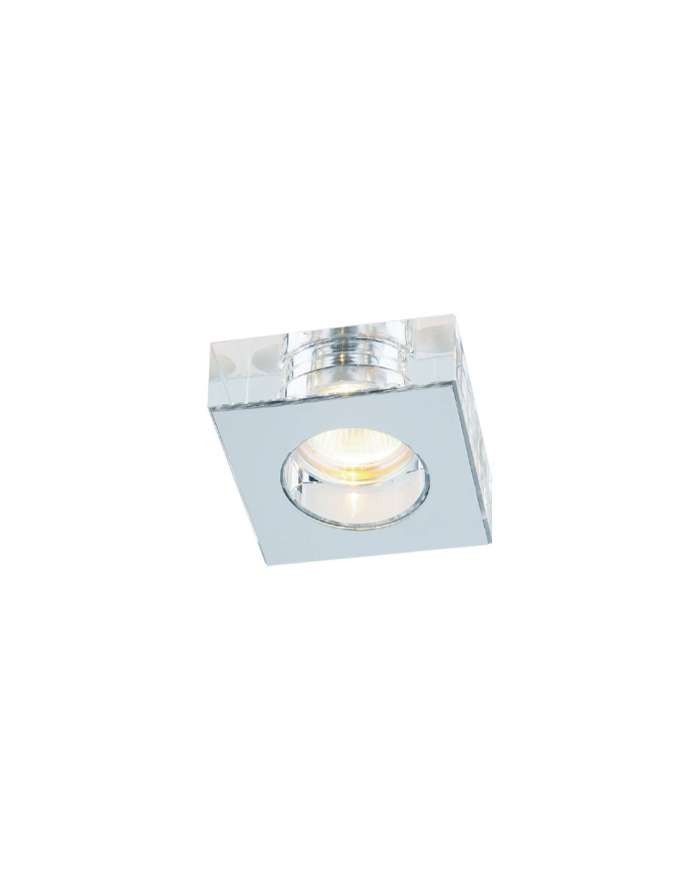 Wpuszczana / lampa sufitowa ASTRO Cromo GU10 - Orlicki oprawa kwadratowa kryształ chrom