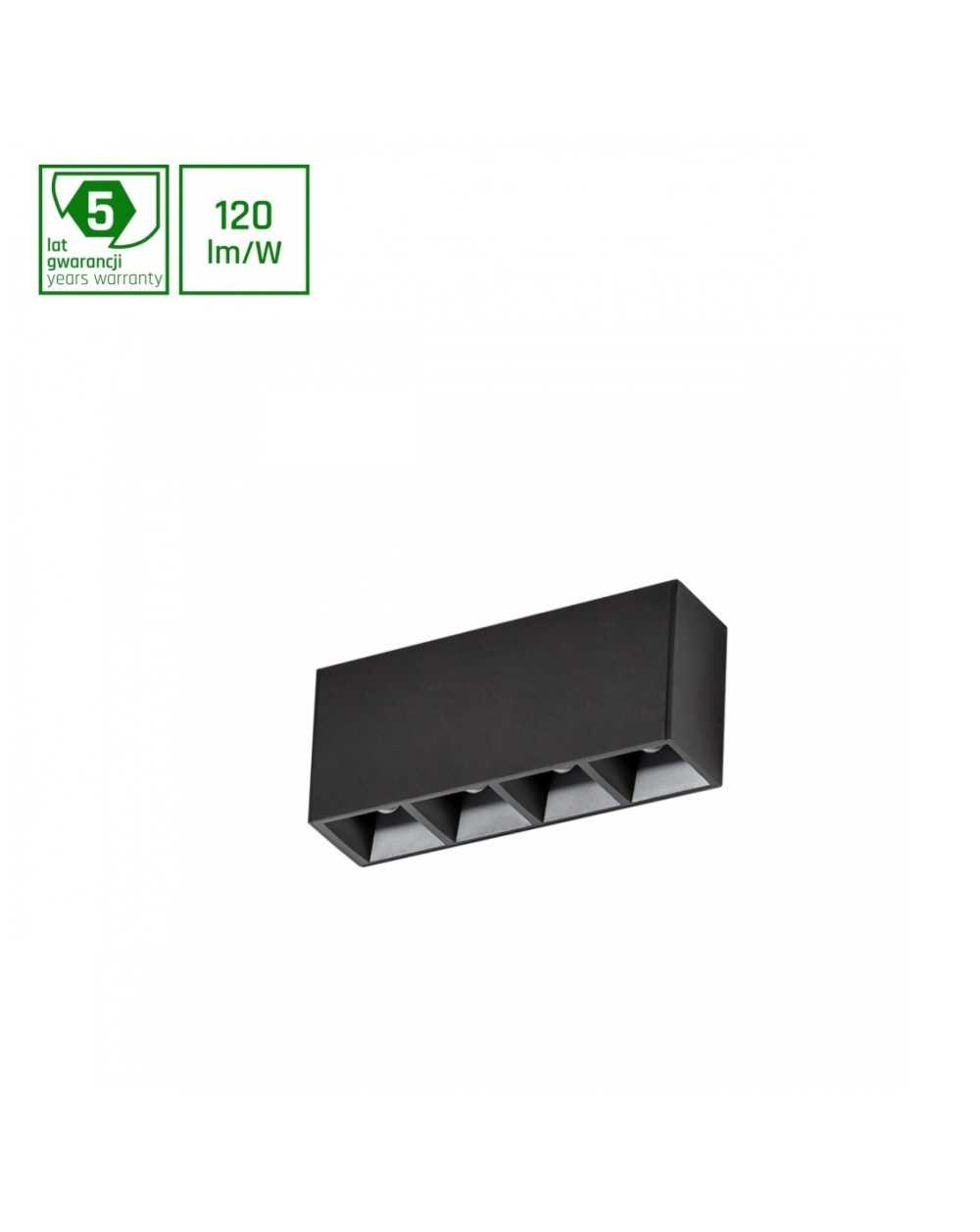 MINI28 ALLDAY INSPIRE ONE DARK LIGHT 80st CZARNY 840 17W 230V 280mm CZARNY WOJP07072