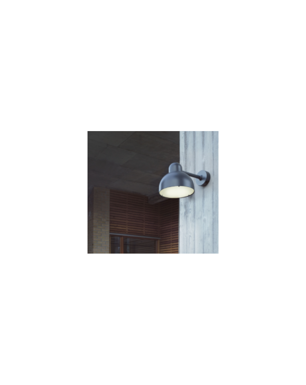Lampa ścienna / kinkiet Koster LED moduł - Norlys oprawa ledowa zewnętrzna aluminium lub grafit