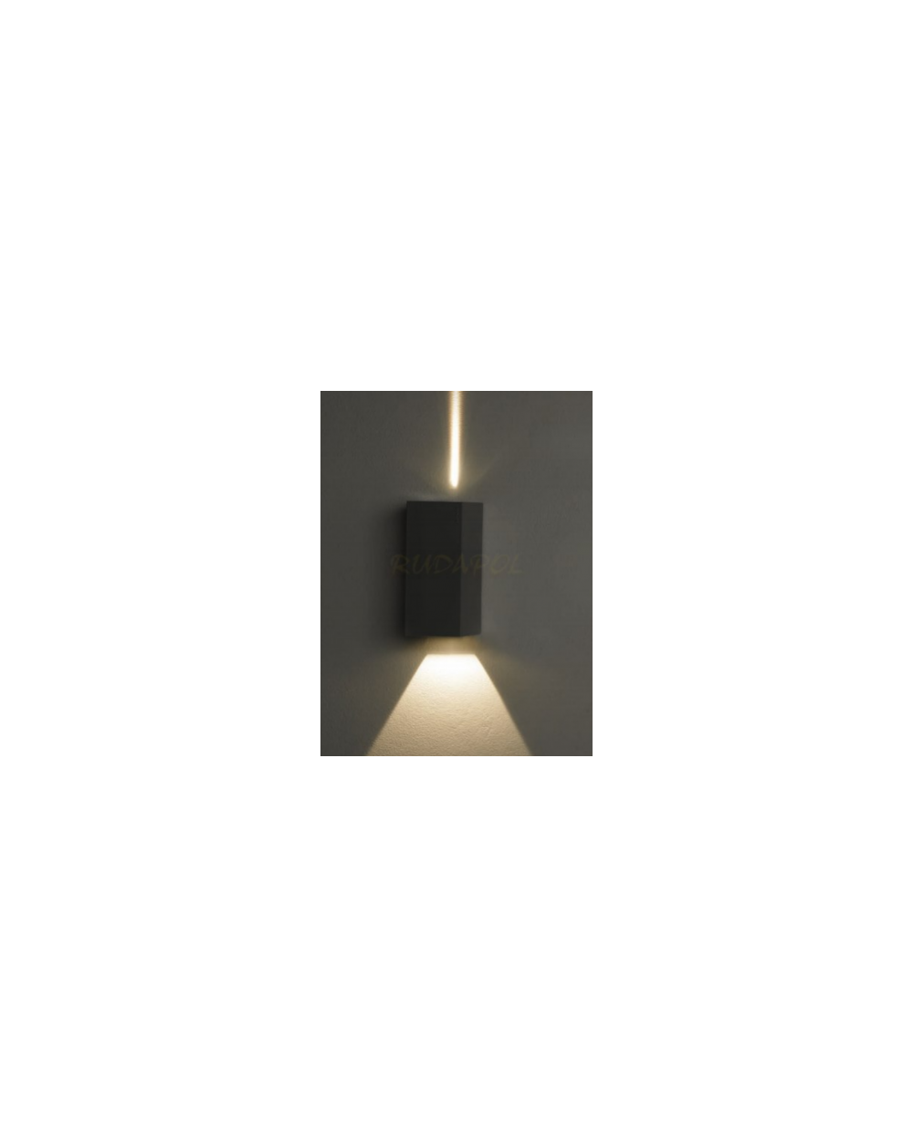 Lampa ścienna kinkiet Lillehammer - Norlys oprawa zewnętrzna nowoczesna do iluminacji budynków aluminium czarny grafit biały