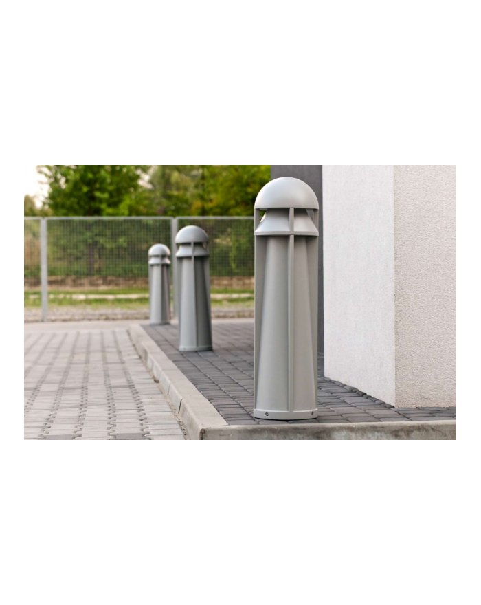 Lampa stojąca Narvik LED - Norlys zewnętrzna ledowa oprawa ogrodowa do oświetlania chodników parkingów ogrodów grafit aluminium