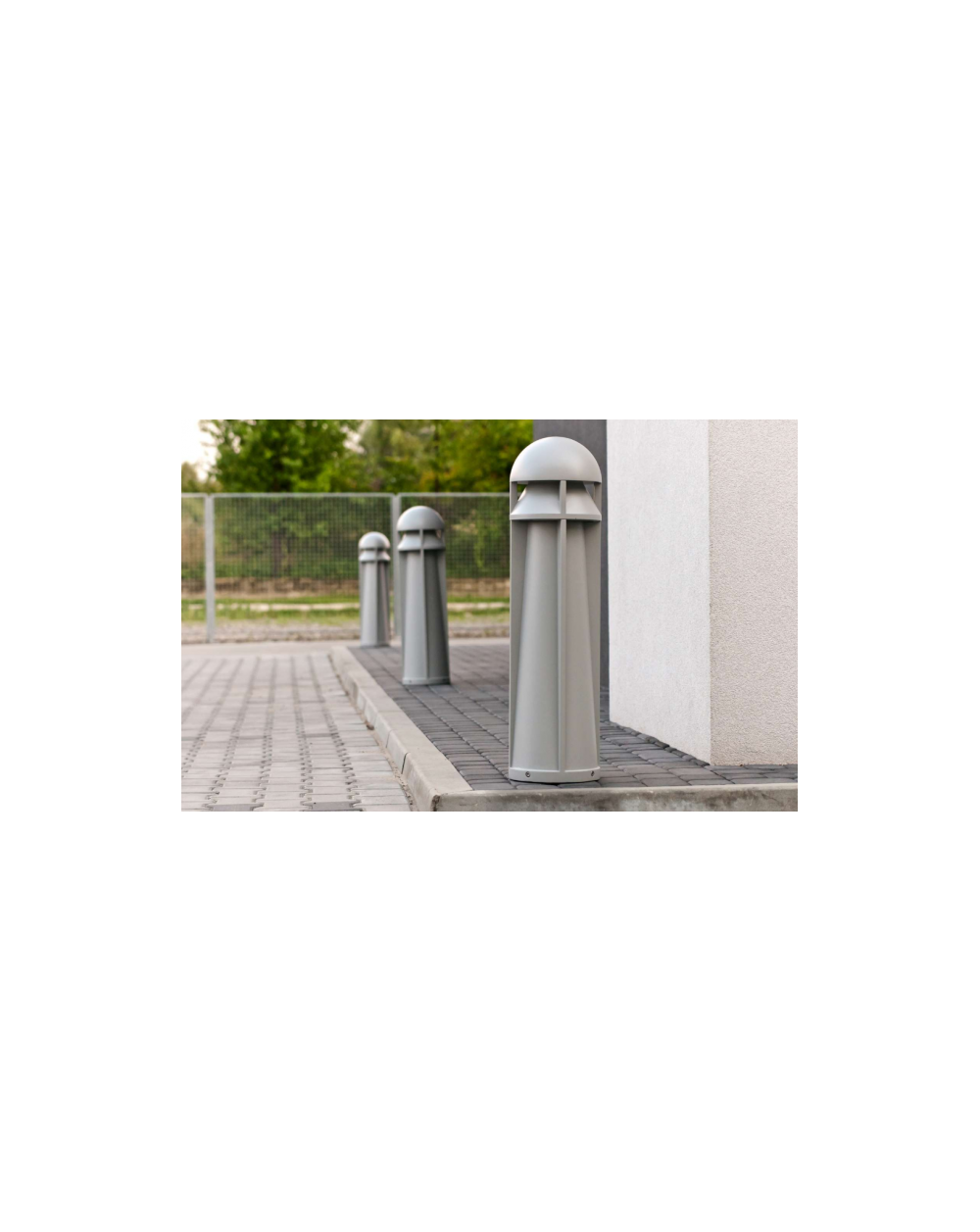 Lampa stojąca Narvik LED - Norlys zewnętrzna ledowa oprawa ogrodowa do oświetlania chodników parkingów ogrodów grafit aluminium