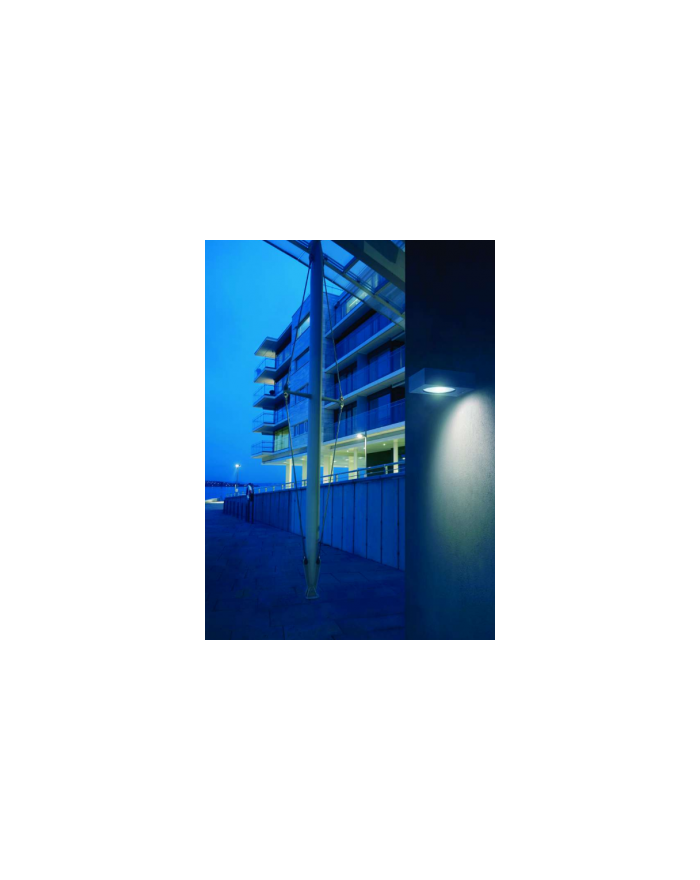 Lampa ścienna / kinkiet Hitra LED moduł - Norlys oprawa ledowa zewnętrzna nowoczesna grafit biały lub aluminium