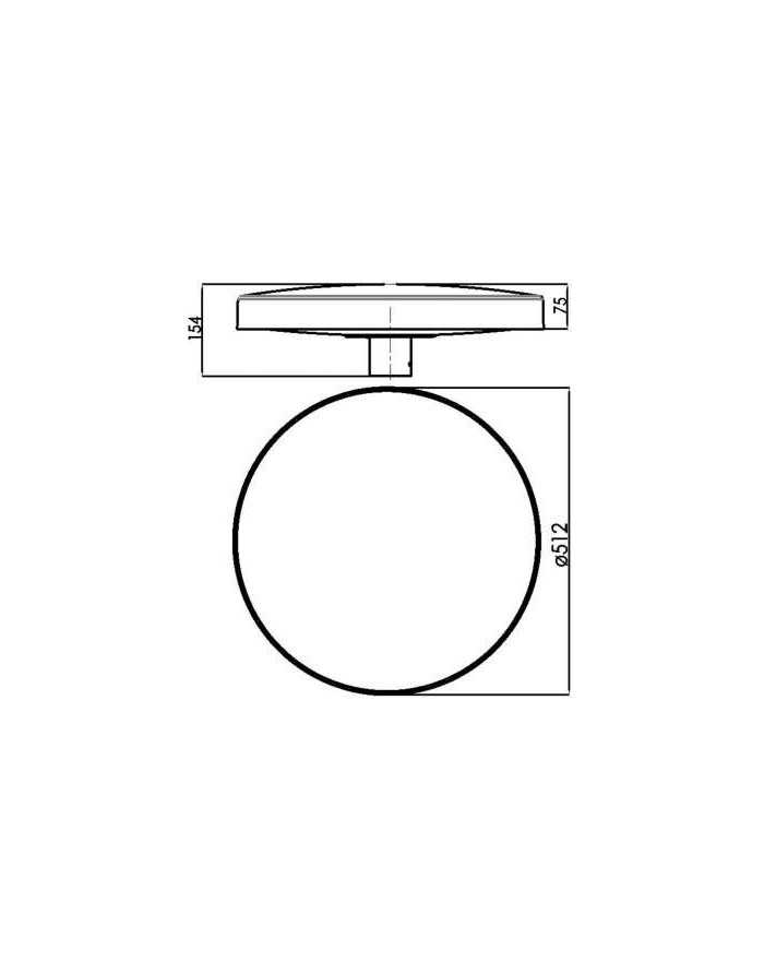 Oprawa nasadzana Borg LED Moduł do zamontowania na słupie - Norlys zewnętrzna lampa ogrodowa uliczna parkowa grafit aluminium
