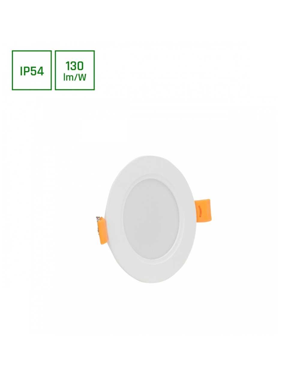 DURE 3 DOWNLIGHT 5W CW 230V 110st IP54 IK06 95x31 BIAŁY okrągła zasilacz zintegrowany SLI043021CW_PW