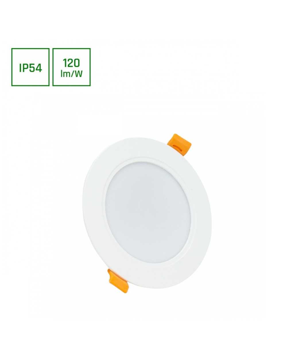 DURE 3 DOWNLIGHT 8W NW 230V 110st IP54 IK06 118x31 BIAŁY okrągła zasilacz zintegrowany SLI043022NW_PW