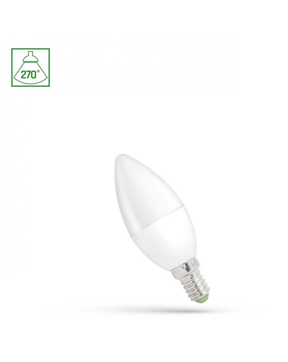 LED ŚWIECOWA E-14 230V 1W WW SPECTRUM WOJ+14451_1W