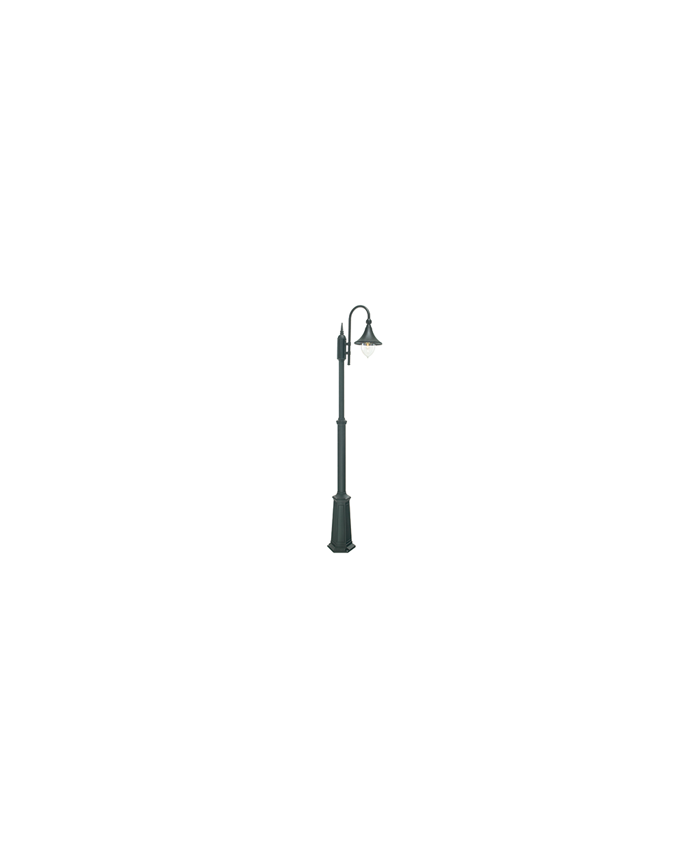 Latarnia pojedyncza Florencja - Norlys zewnętrzna lampa ogrodowa oprawa uliczna parkowa czarna lub biała
