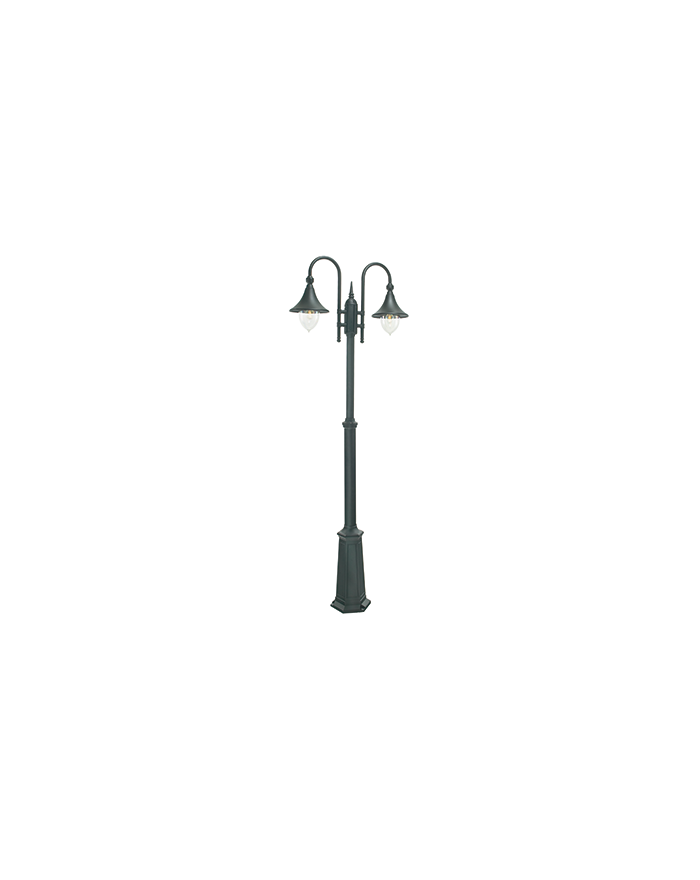 Latarnia podwójna Florencja - Norlys zewnętrzna lampa ogrodowa oprawa uliczna parkowa czarna lub biała