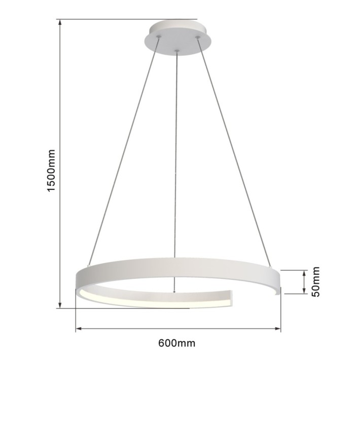 FANNE - Lampa wisząca LED...