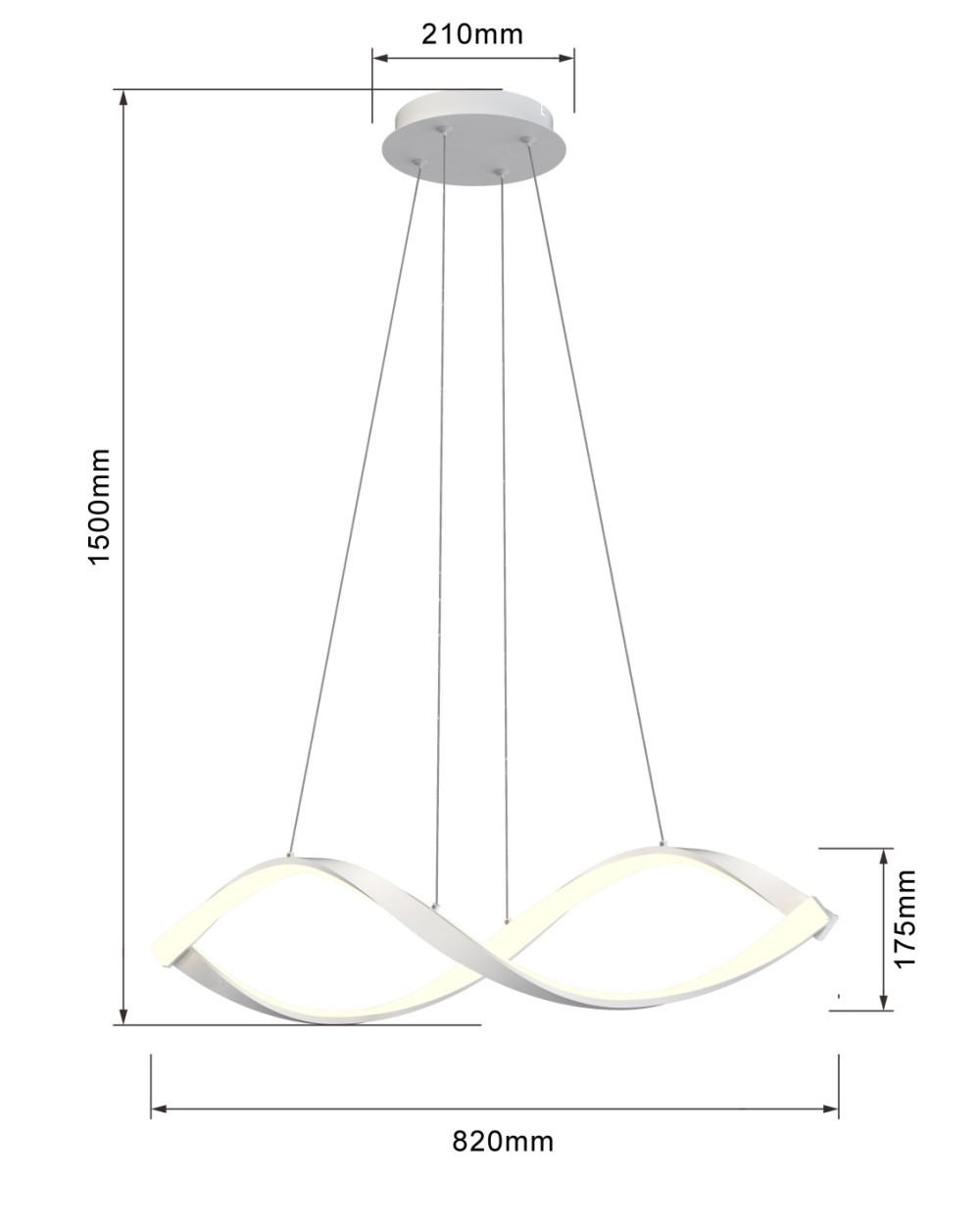 AVIANO - Lampa wisząca LED 6033-0106