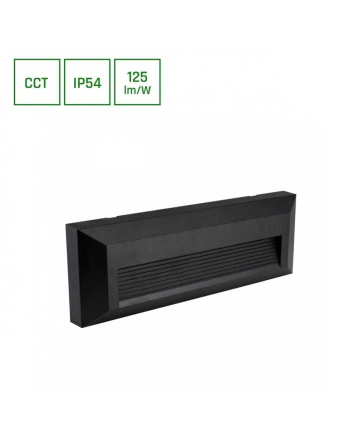 ENCANTA ASYMMETRIC 6W CCT 230V IP54 230x80x30MM CZARNY NATYNKOWA ELEWACYJNA SLI003033CCT_PW