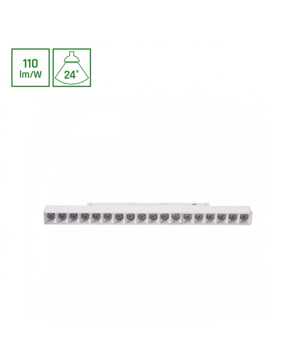 SYSTEM SHIFT BASIC - GRID M OPRAWA LINIOWA 330MM 18W 2700K BIAŁY WLD+70046WW