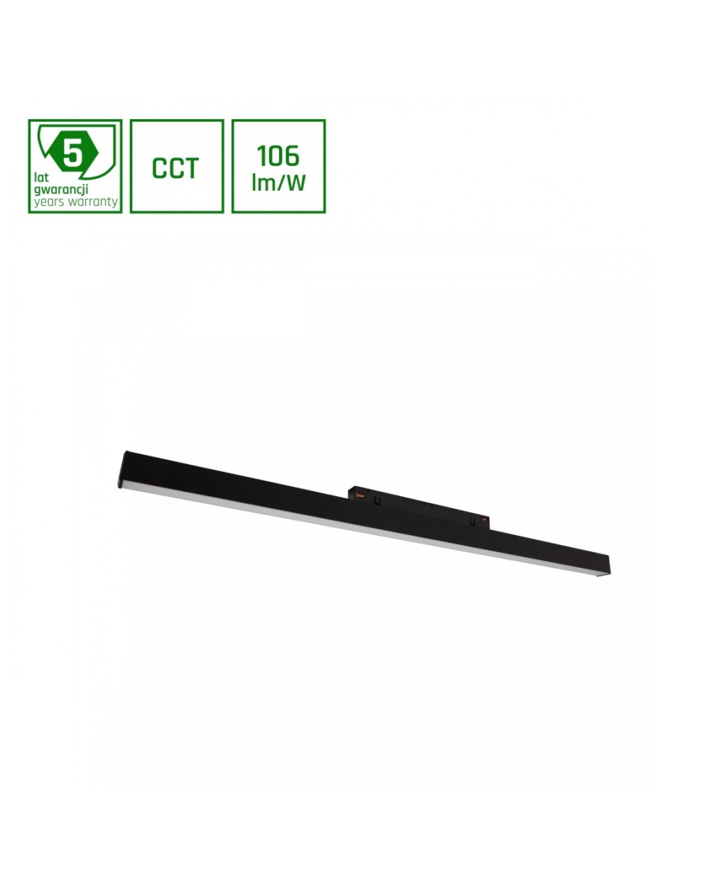 SYSTEM SHIFT CCT- LINE M OPRAWA LINIOWA 602X23X42MM 17W 100ST CZARNY CCT SWITCH 5 LAT GW. WLD+40009_CCT_2F