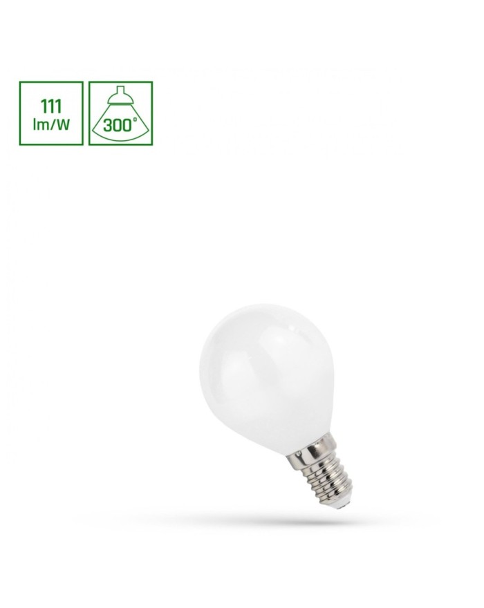 LED KULKA E-14 230V 5,5W COG WW MILKY SPECTRUM WOJ+14394_5.5W