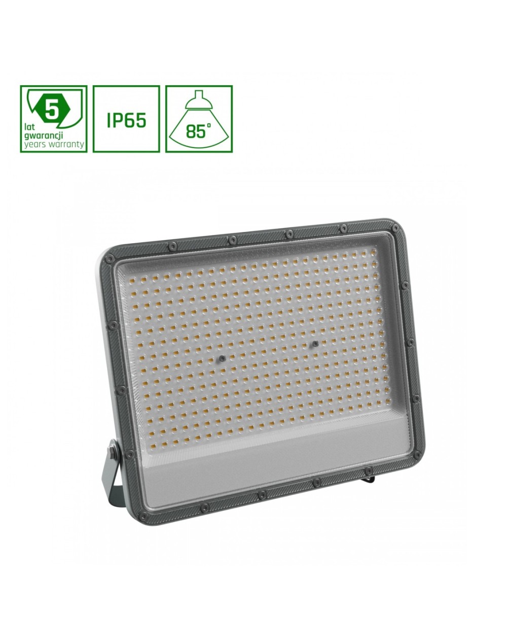 NOCTIS MAX 2 NAŚWIETLACZ 200W CW 230V 85ST IP65 346X286X40 MM SZARY 5 LAT GWARANCJI SLI029080CW_PW