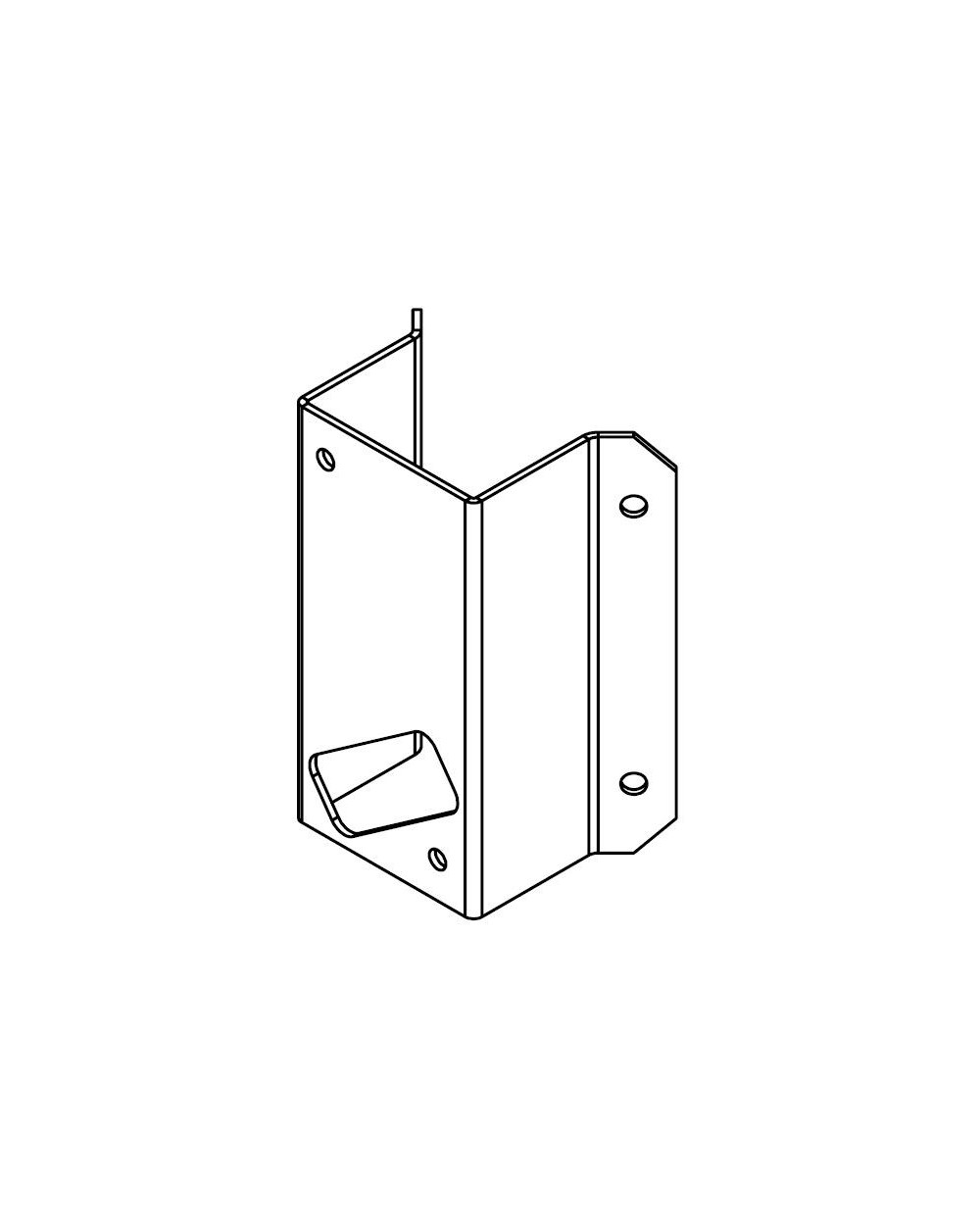 CORNER BRACKET 148 BLACK 148BL