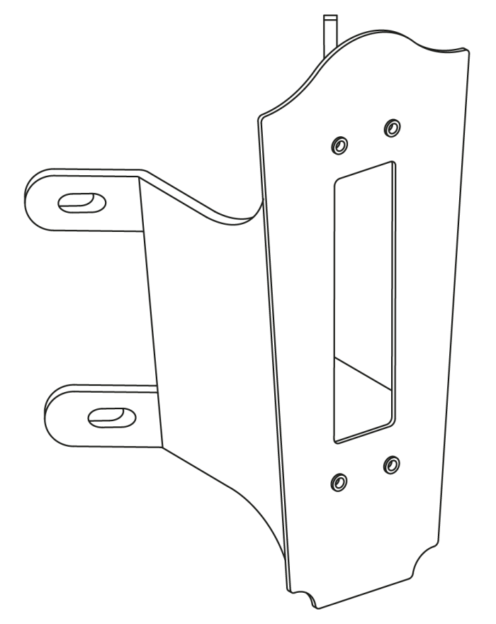 CORNER BRACKET 152 BLACK 152BL
