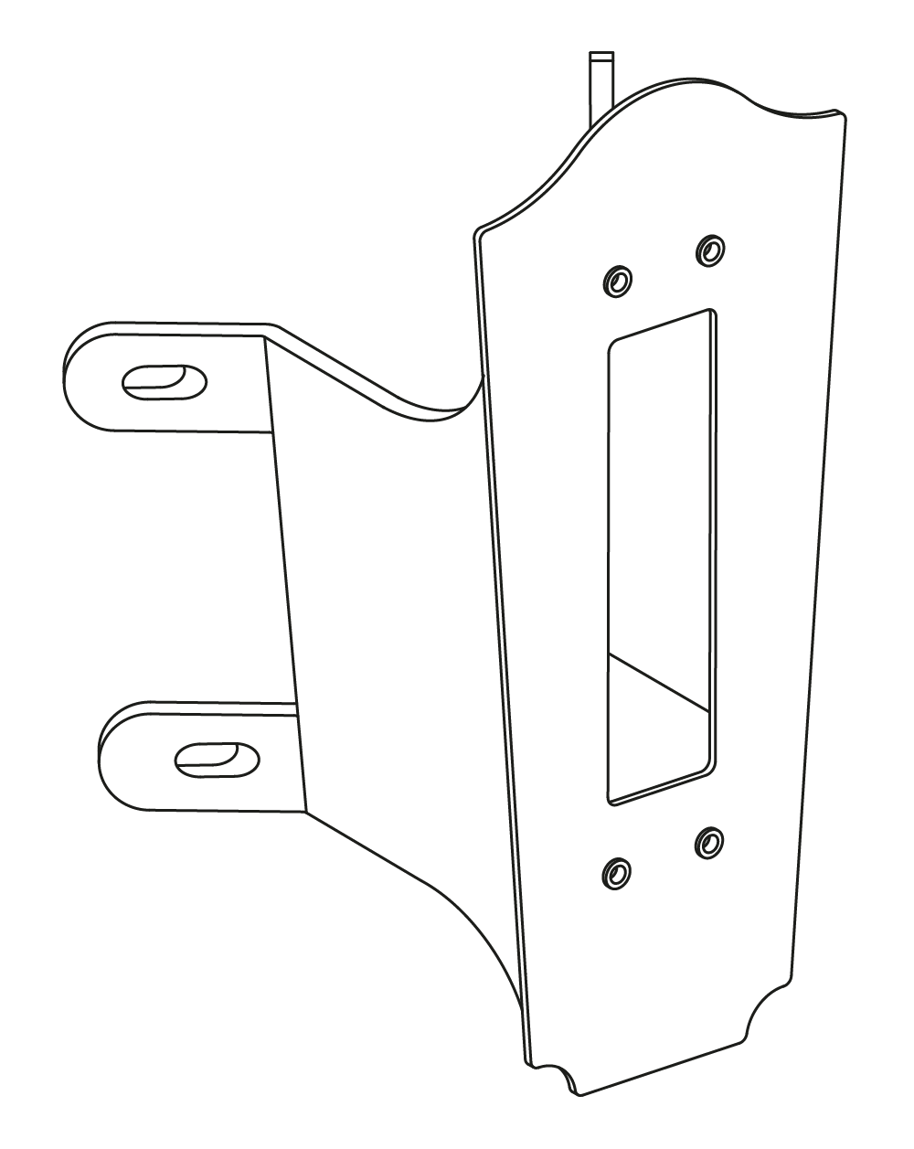 CORNER BRACKET 152 BLACK 152BL